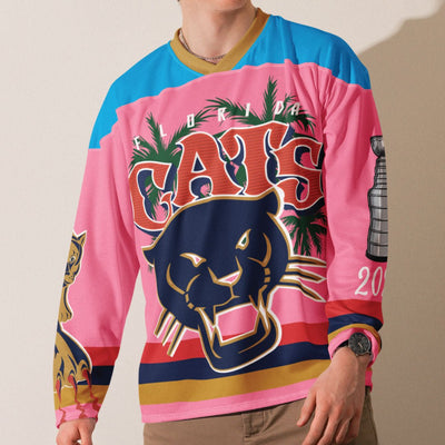 Celebrate The 2024 Stanley Cup Champions with these Limited Edition Florida Cats Hockey Jersey's
