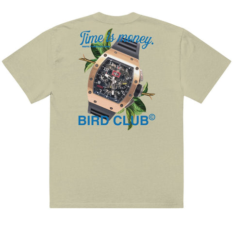 Time is Money Oversized Faded Shirt