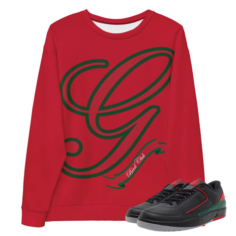 Retro 2 Low Gucci Big G Sweatshirt - Sneaker Tees to match Air Jordan Sneakers