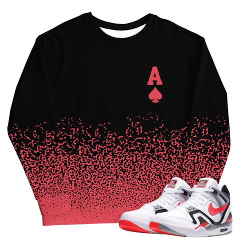 Tech Challenge 2 "Hot Lava" Aces Sweatshirt - Sneaker Tees to match Air Jordan Sneakers