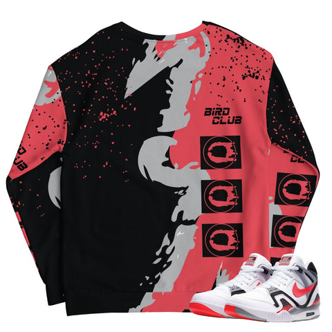 Air Tech Challenge 2 "Hot Lava" Retro Sweatshirt - Sneaker Tees to match Air Jordan Sneakers