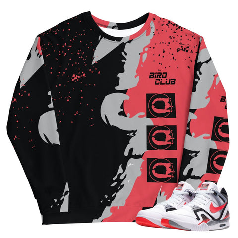 Air Tech Challenge 2 "Hot Lava" Retro Sweatshirt - Sneaker Tees to match Air Jordan Sneakers