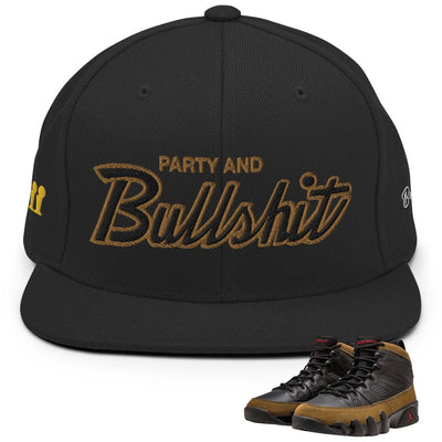 Retro 9 Olive Bulls Party Hat