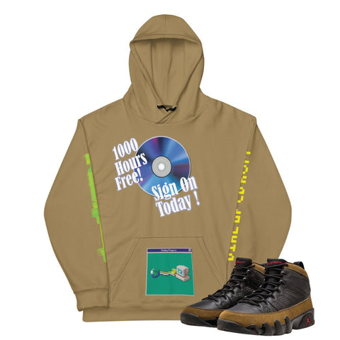 Retro 9 Olive Nines Trappin Aint Dead Hoodie