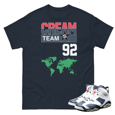 Retro 6 Olympic Cream Team Shirt