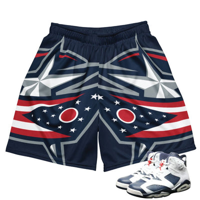 Retro 6 Olympic Dream Team USA Mesh Shorts