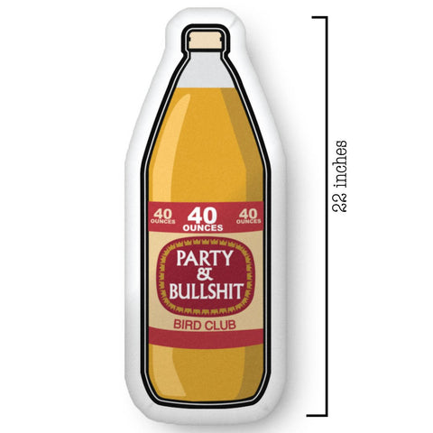 Party & Bullshit Olde English 40 ounce Streetwear Style Pillow (22 inches)