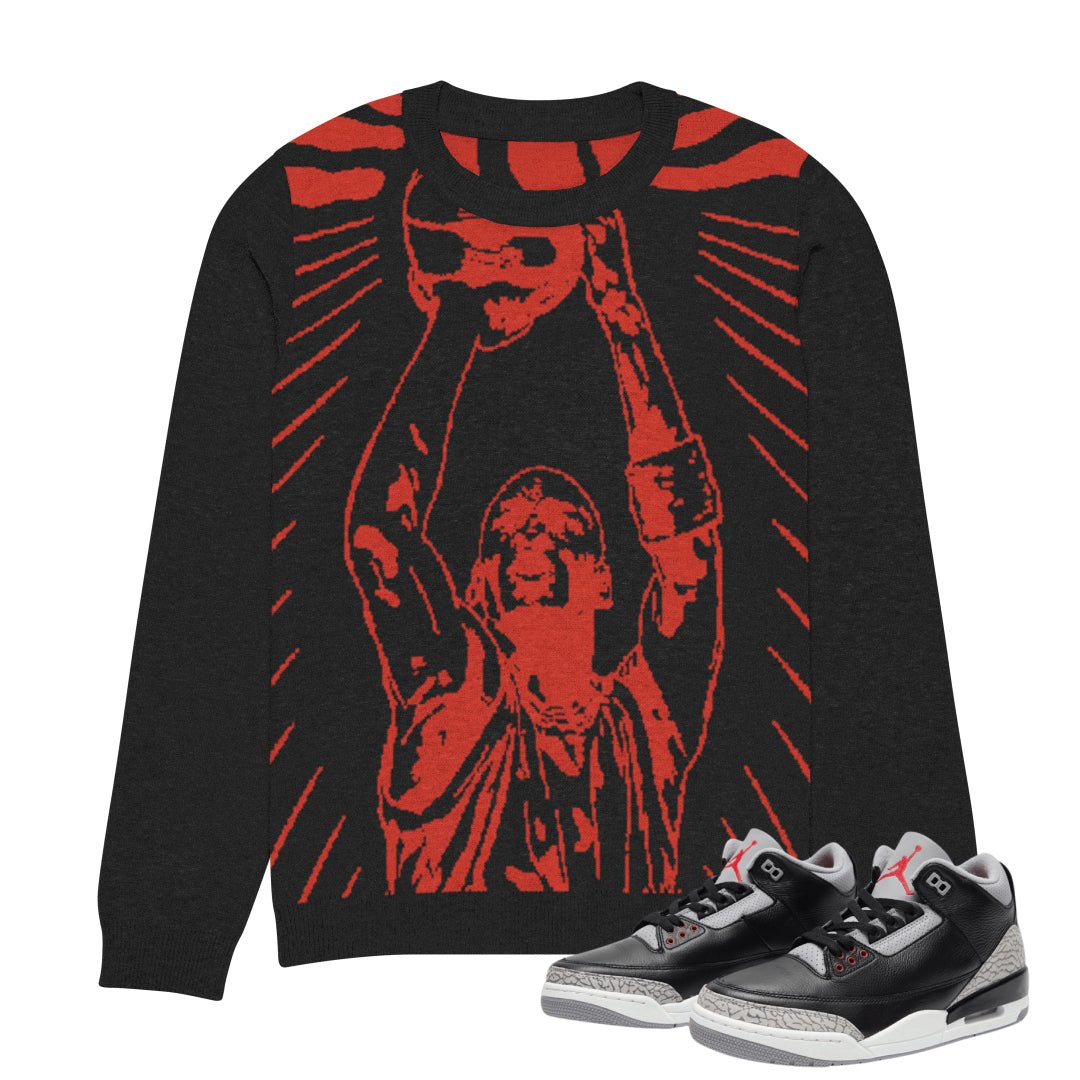 Shirt To Match Jordan 3 2024 Retro Fire Red - Play Halloween - Fire Red 3s Gifts Unisex Matching 3D Sweater