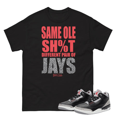 Retro 3 Black Cement Shirt