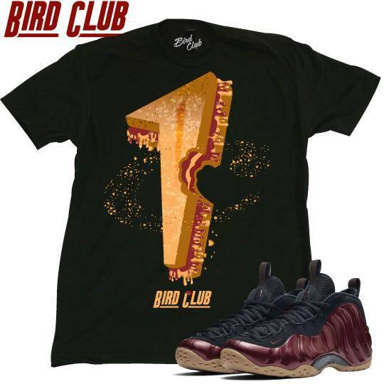 Black and sale gold foamposite shirt