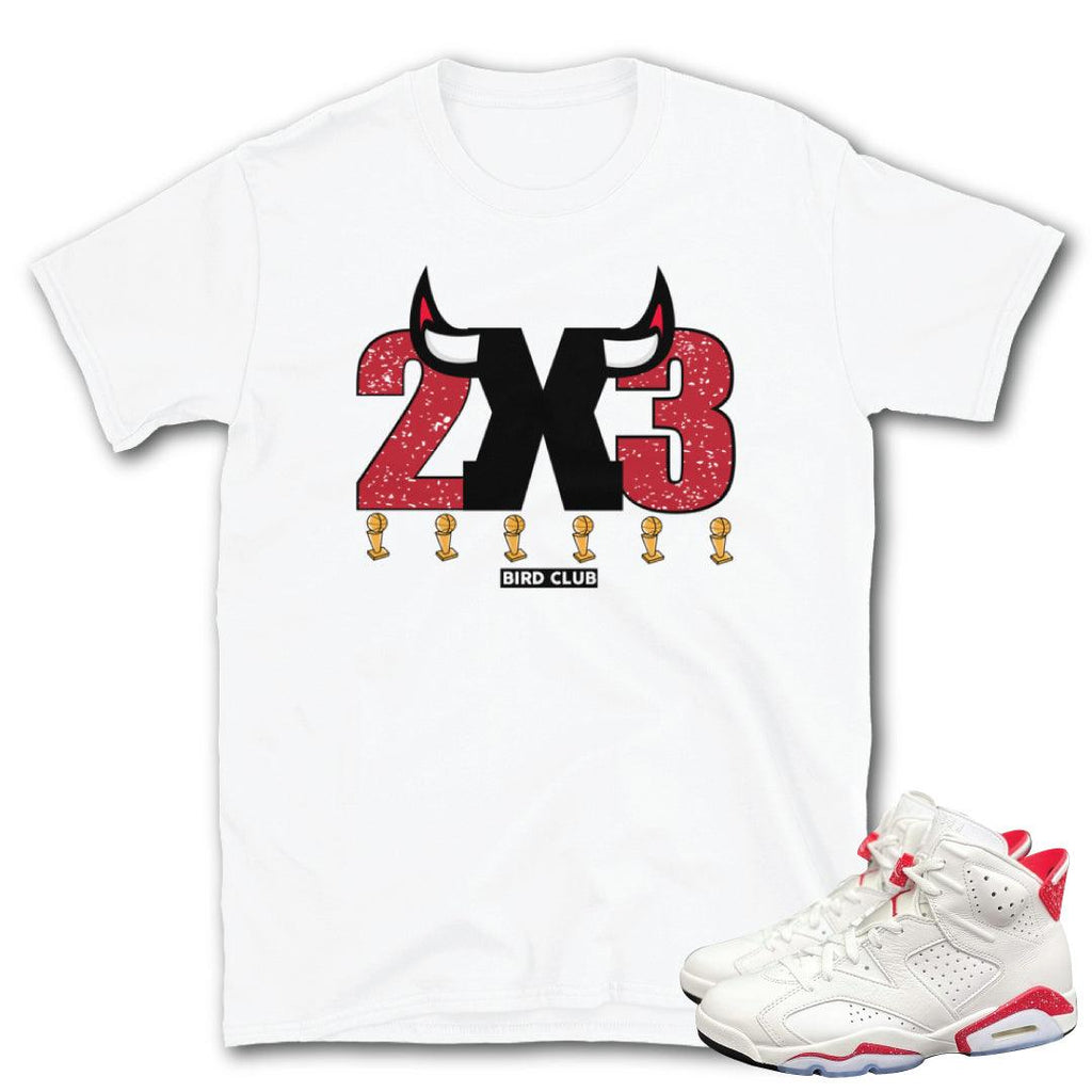 Match up the Air Jordan 6 Red Oreo Orlion with these new shirts